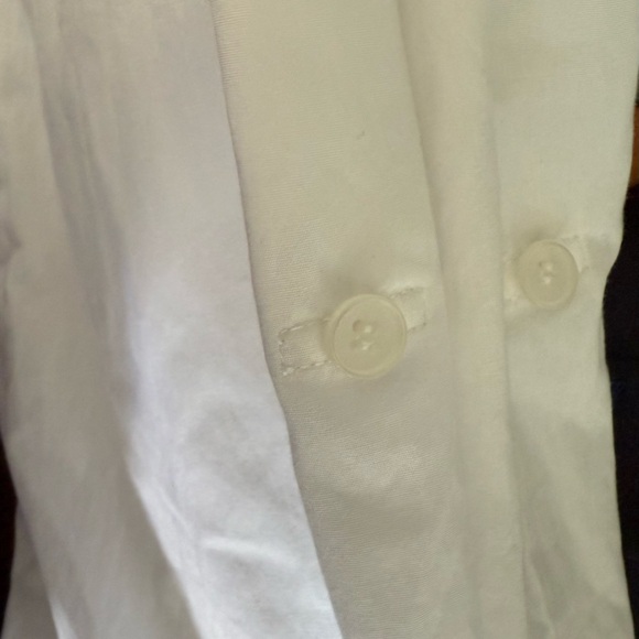 Lafayette 148 White Long Sleeve Tunic Top with Pockets-Size 8 - Picture 4 of 12